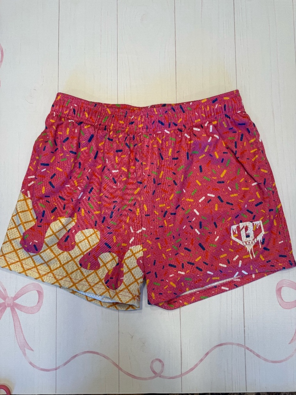 Baseball Lifestyle 101 Ice cream Shorts "strawberry" Size Medium